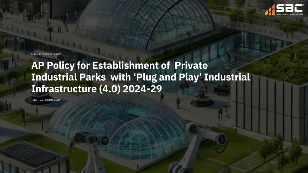 AP Policy for Establishment of Private Industrial Parks with ‘Plug and Play’ Industrial Infrastructure (4.0) 2024-29