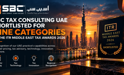 SBC Tax Consulting LLC UAE nominated for 9 Categories
